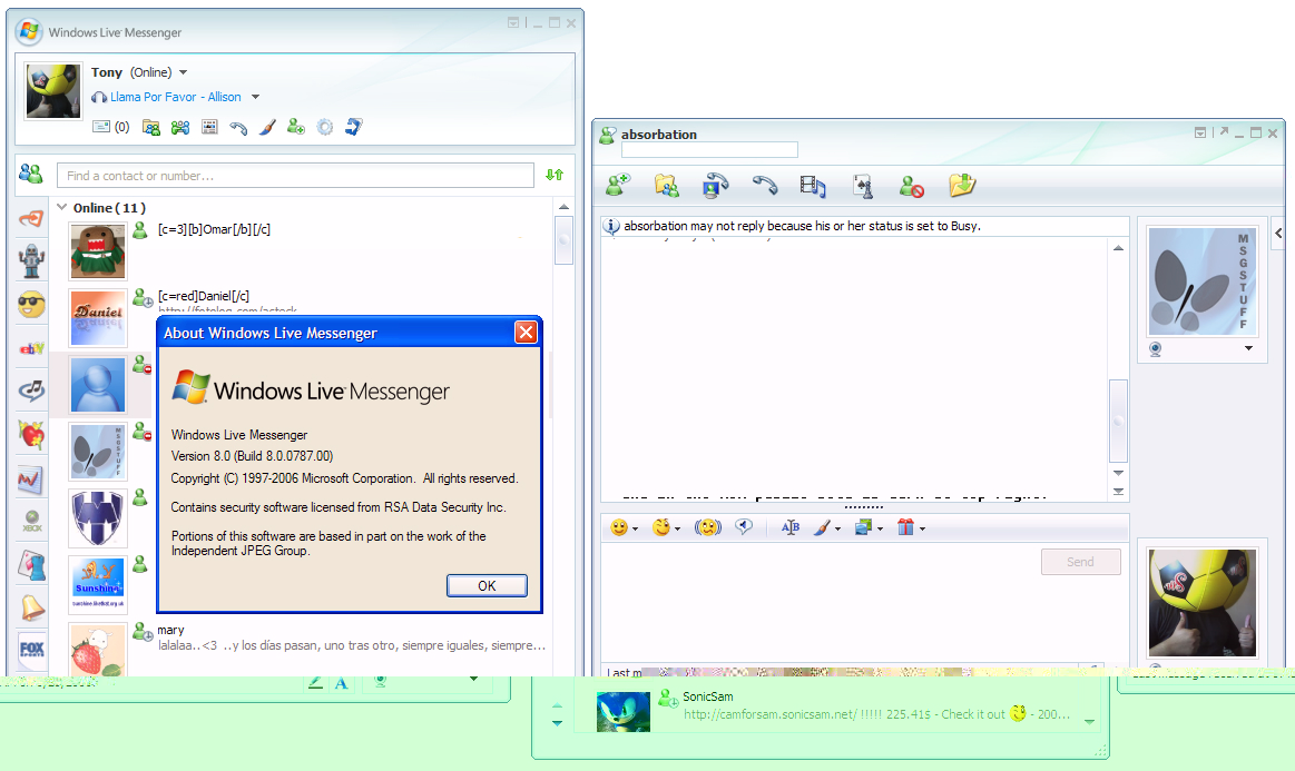 <b>Windows Live Messenger</b>
